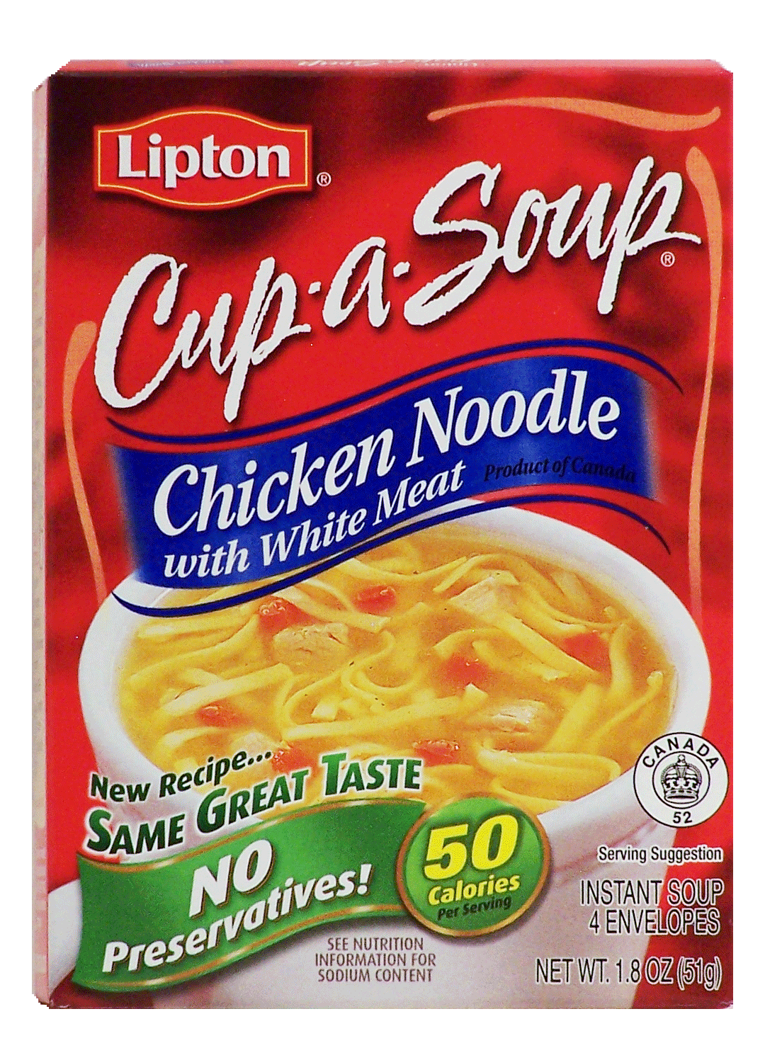 Lipton Soups Cup A Soup Chicken Noodle w/White Meat Full-Size Picture